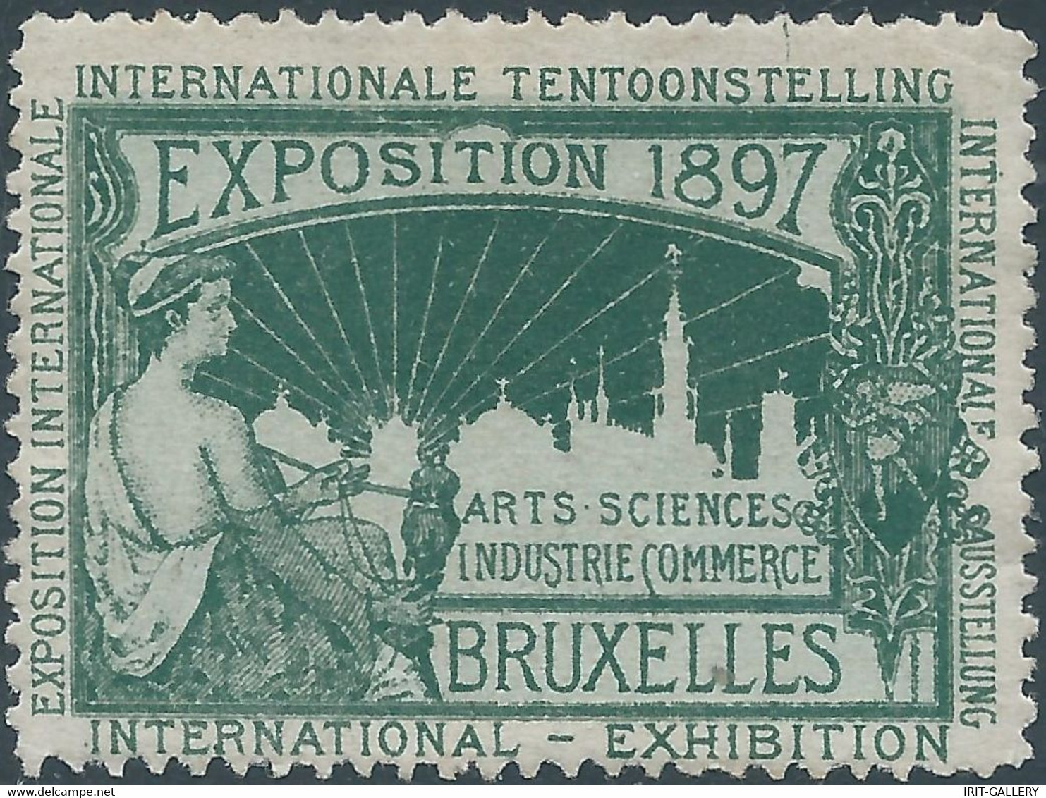 Belgium - Belgique,1897 Brussels / Brussels Exhibition POSTER STAMP. Gum - 1894 – Antwerpen (Belgien)