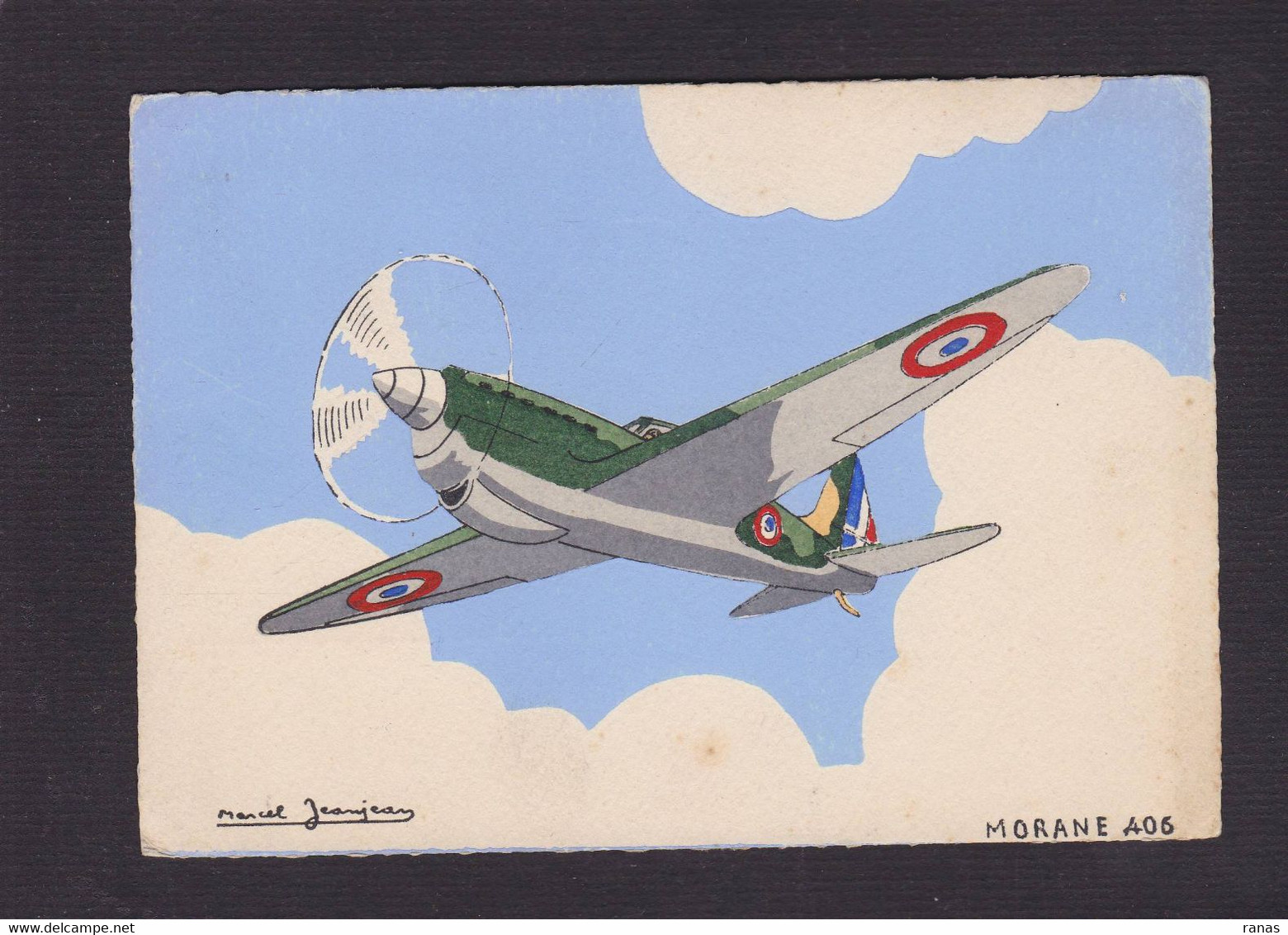 CPSM Jeanjean Marcel Aviation Avion Illustrateur Barré Dayez 1224F Non Circulé Morane 406 - 1946-....: Modern Era