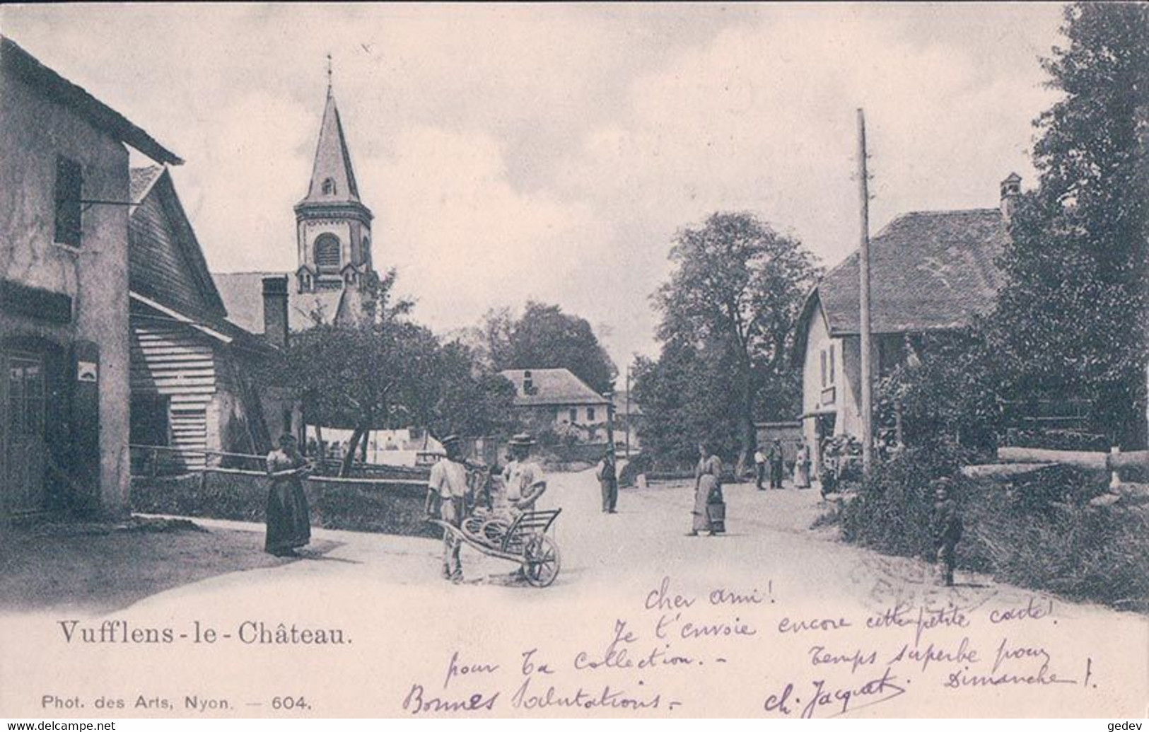 Vufflens Le Château VD, Rue Animée (604) - Vufflens-le-Château