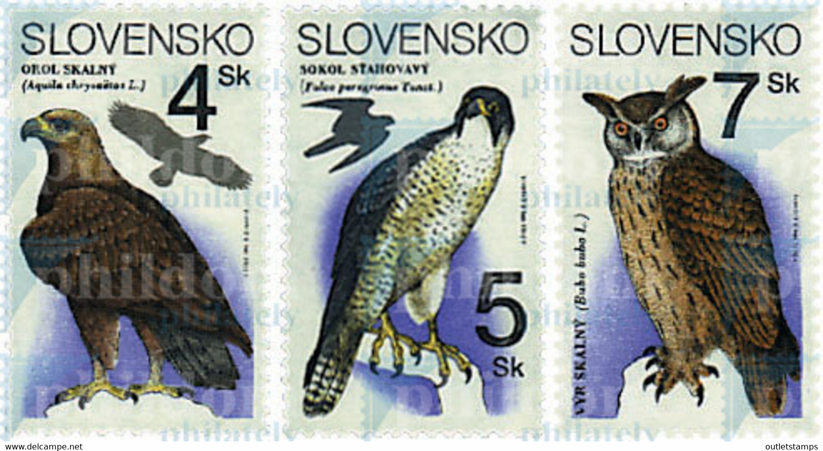 62644 MNH ESLOVAQUIA 1994 AVES RAPACES - Unused Stamps