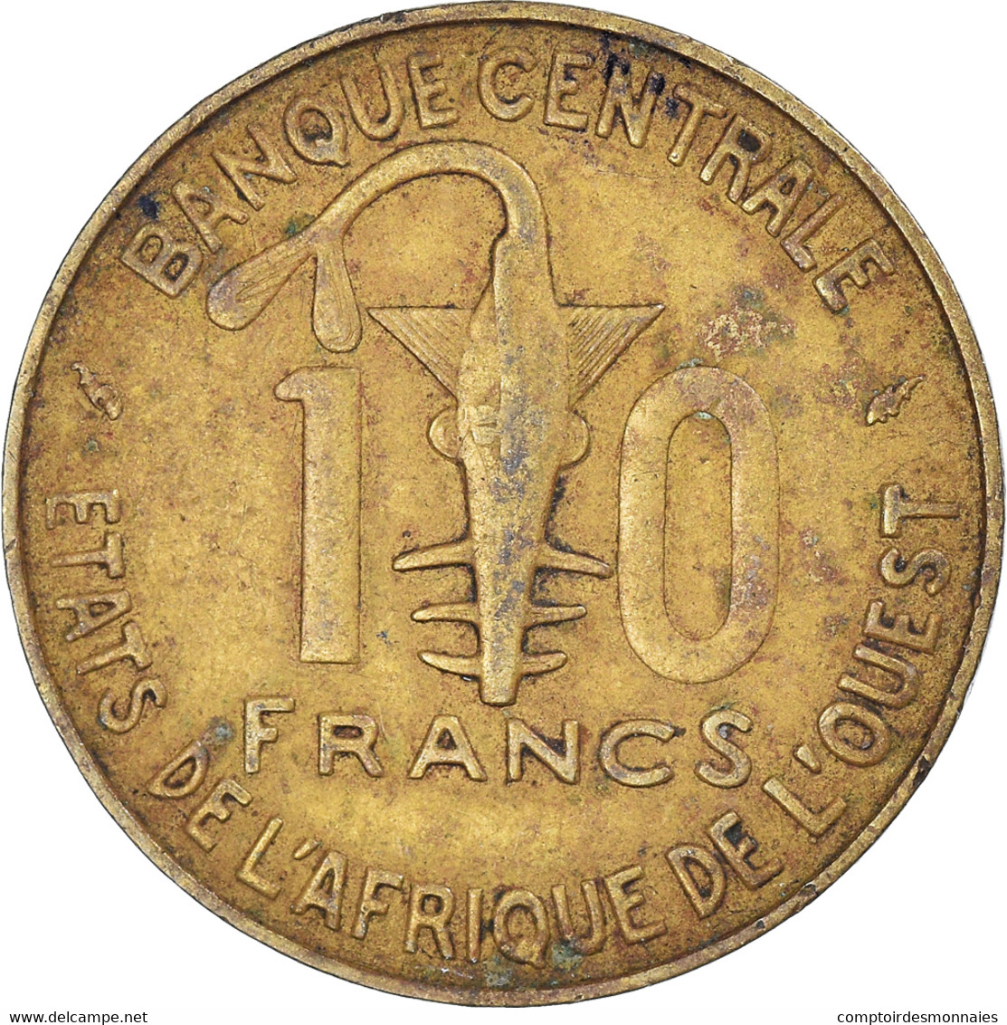 Monnaie, Communauté économique Des États De L'Afrique De L'Ouest, 10 Francs - Ivory Coast