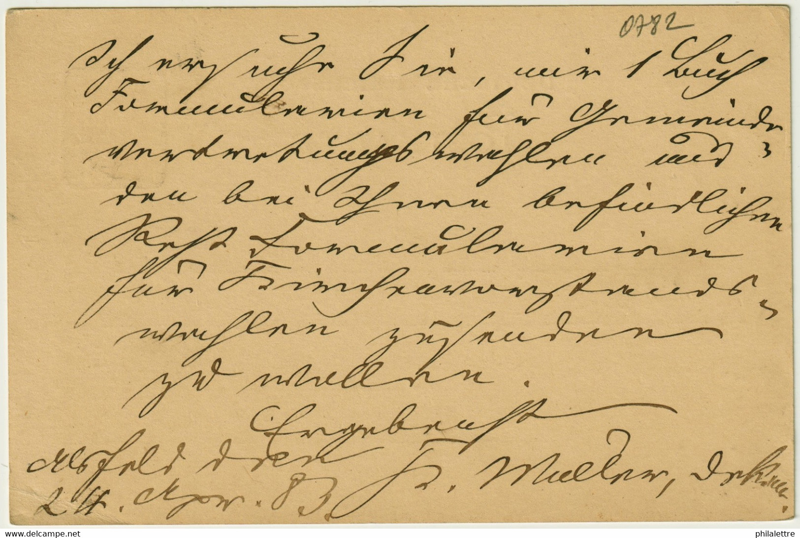 ALLEMAGNE / DEUTSCHLAND - 1883 Einkreisstempel "ALSFELD" Auf 5p GS Postkarte - Cartas & Documentos
