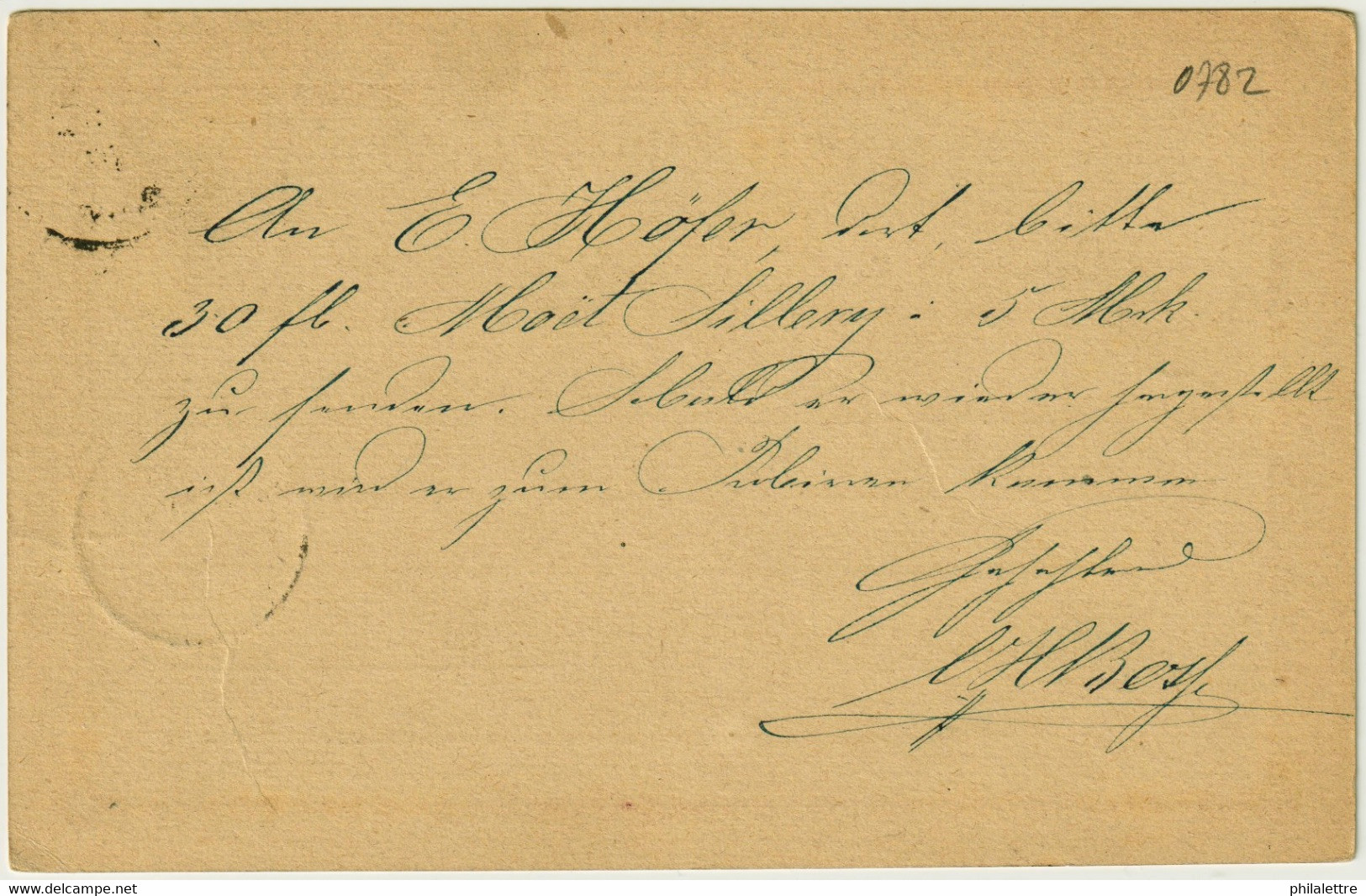 ALLEMAGNE / DEUTSCHLAND - 1875 Einkreisstempel "SIEGBURG" Auf 1/2Gr. GS Postkarte - Brieven En Documenten