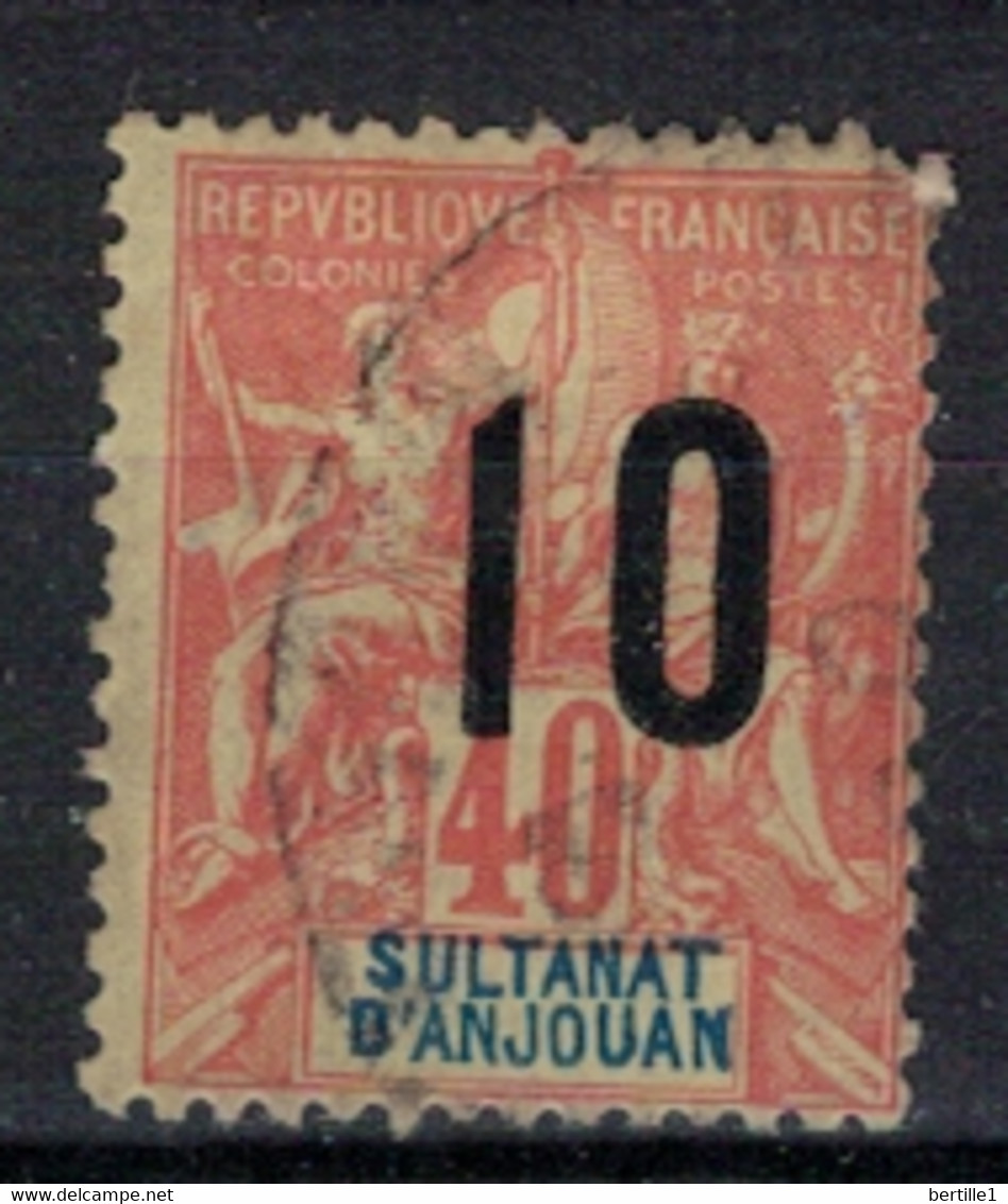ANJOUAN      N°  YVERT  26    OBLITERE       ( OB 10/17 ) - Used Stamps