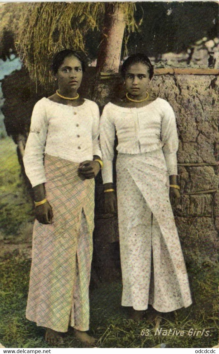 CEYLON  Native Girls  Colorisée RV - Sri Lanka (Ceylon)