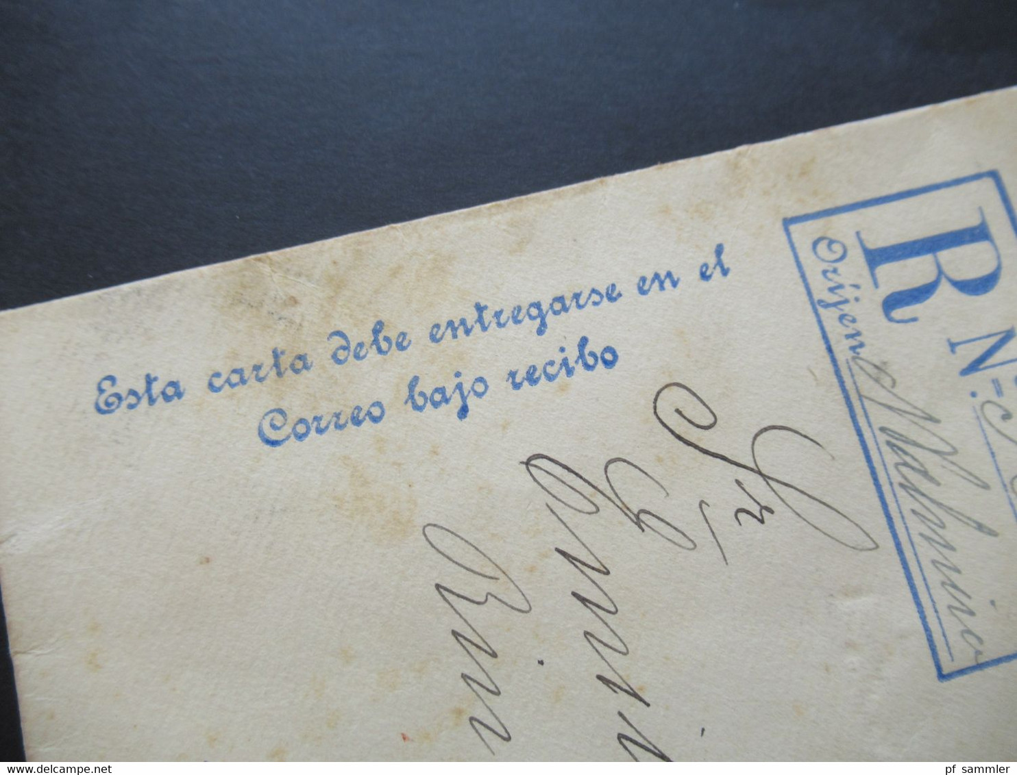 Uruguay 23.11.1910 Registered Letter / Einschreiben Nach Montevideo Mit Stempel AR - Uruguay