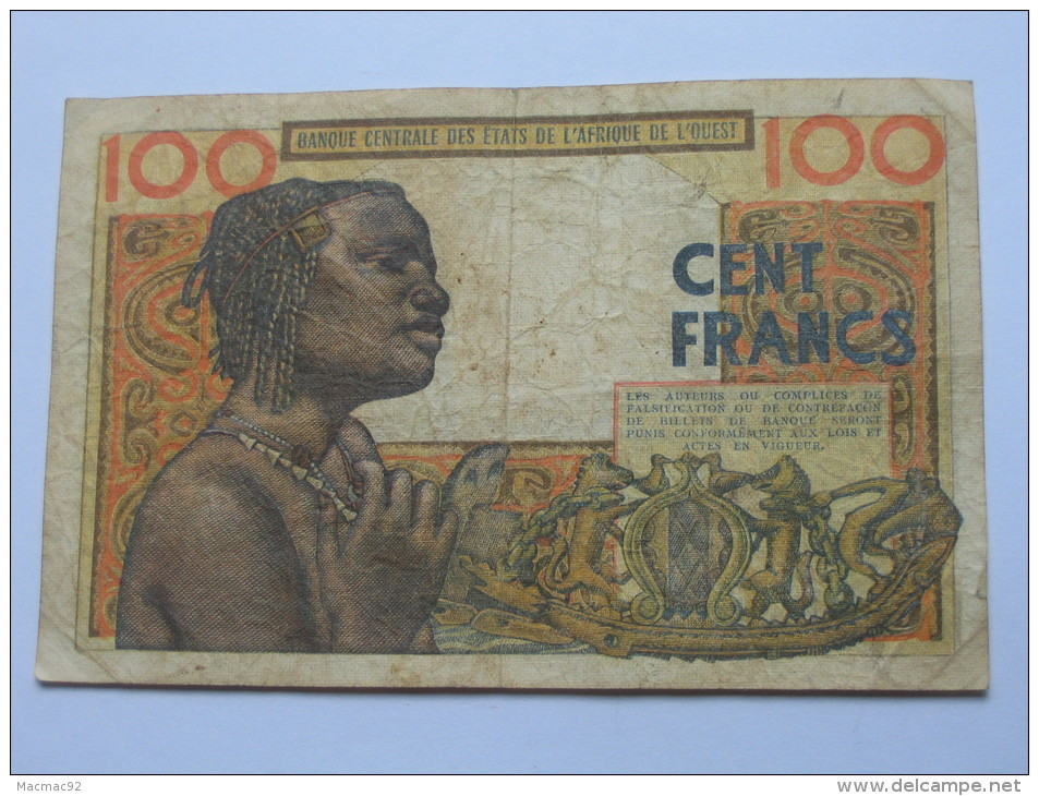 COTE D'IVOIRE  - 100 Francs 20.3.1961 - Banque Centrale Des Etats De L'Afrique De L'Ouest **** EN ACHAT IMMEDIAT **** - Costa De Marfil