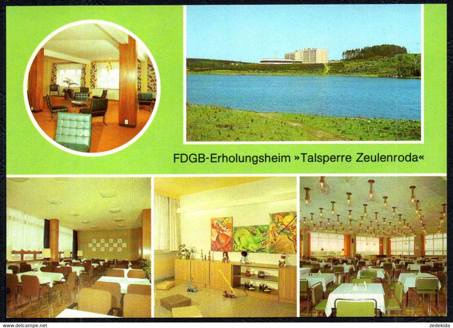 F8244 - TOP Zeulenroda FDGB Heim Talsperre - Bild Und Heimat Reichenbach - Zeulenroda