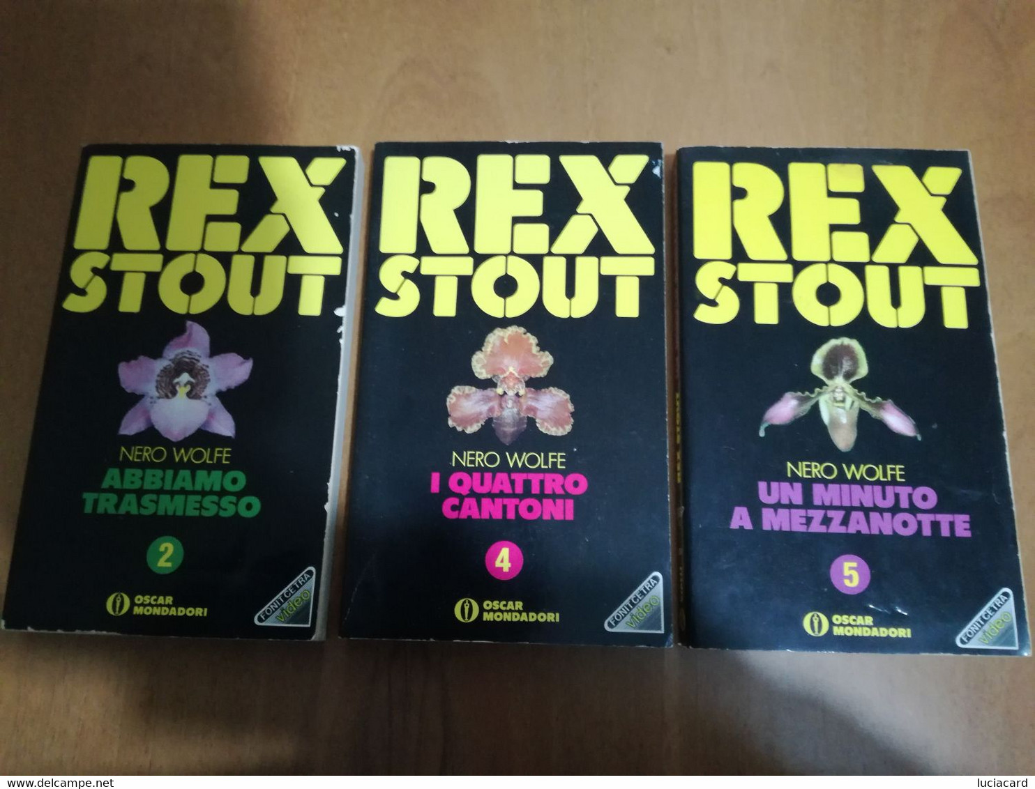 3 LIBRI REX STOUT NERO WOLFE - Gialli, Polizieschi E Thriller