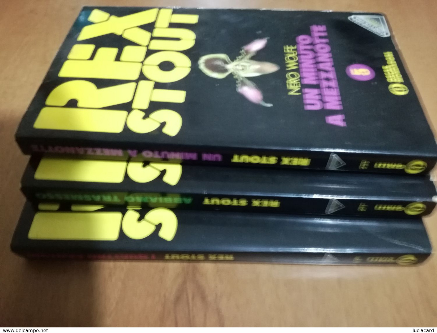 3 LIBRI REX STOUT NERO WOLFE - Gialli, Polizieschi E Thriller