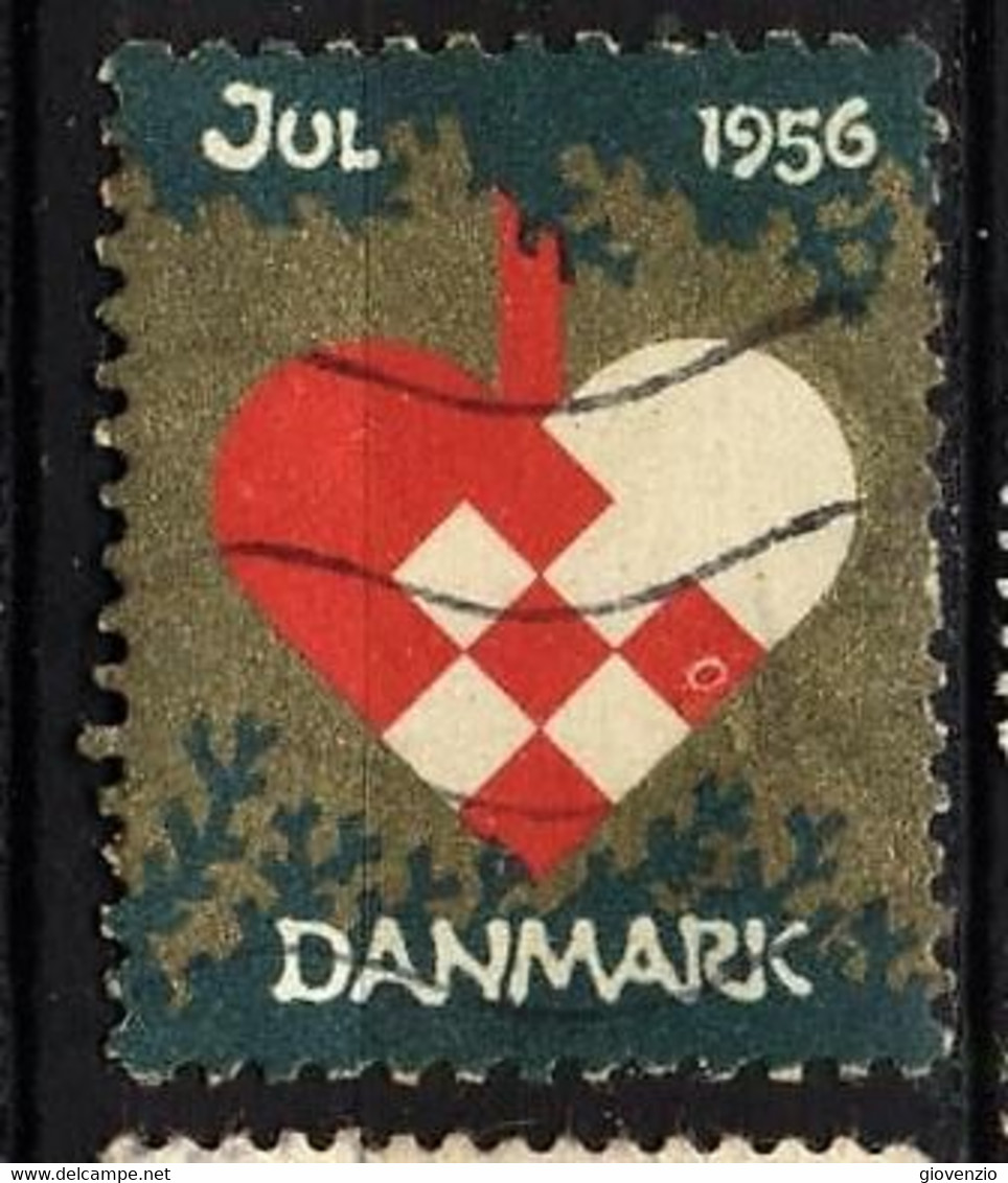 DANMARK JUL 1956 USED - Varietà & Curiosità