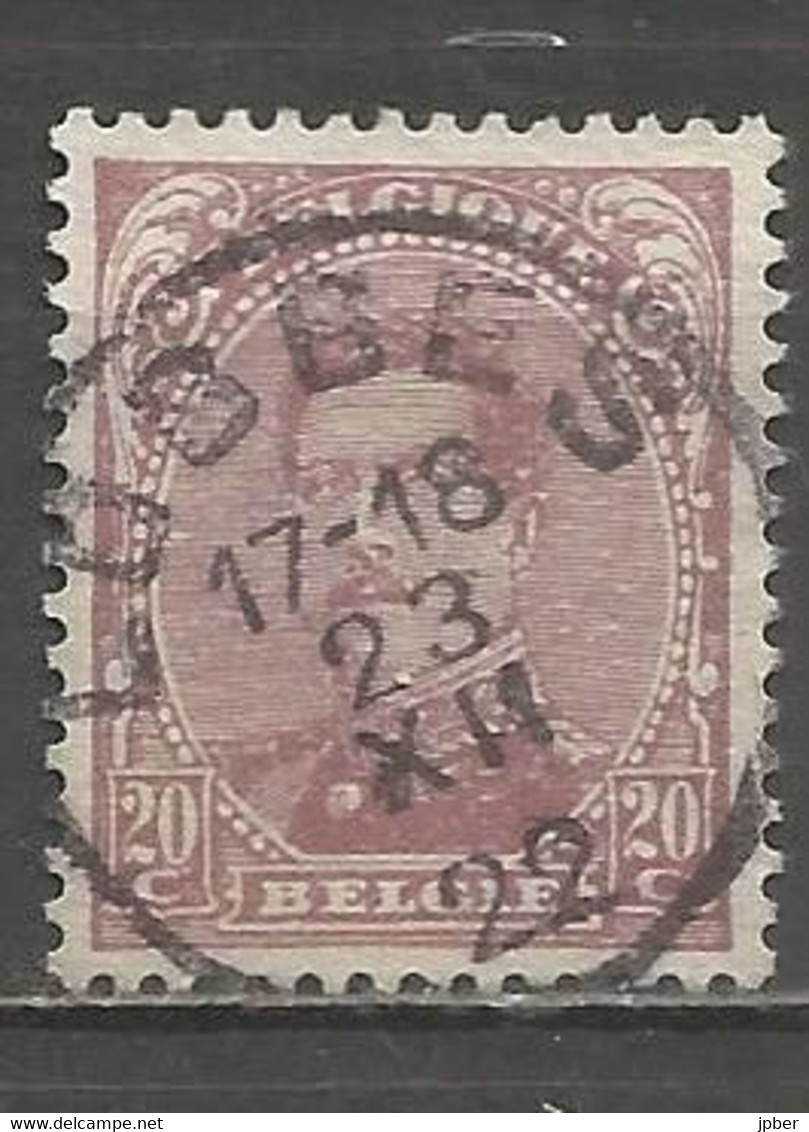 Belgique - Emission 1915 - N°140 Oblitération LOBBES - 1915-1920 Alberto I