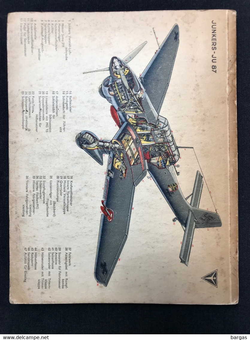 Militaria - 1941 Livre Aviation Avion Allemand LUFTWAFFE STURZKAMPF FLUGZEUGE - Alemán