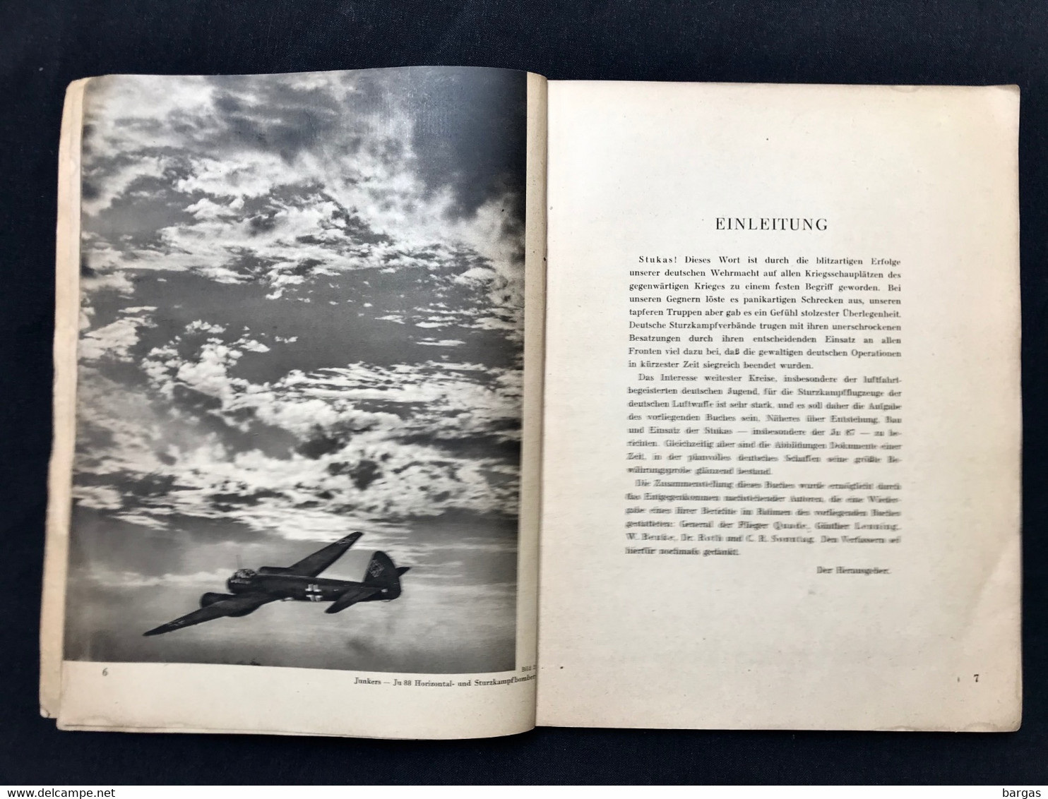 Militaria - 1941 Livre Aviation Avion Allemand LUFTWAFFE STURZKAMPF FLUGZEUGE - Alemán