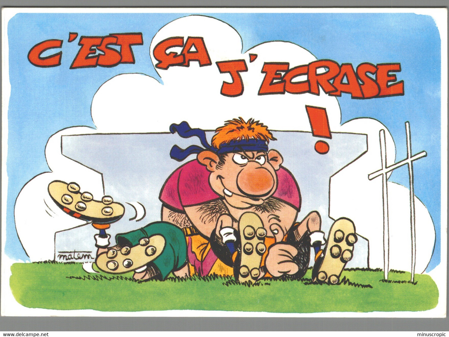 CPM - Humour - Rugby - C'est ça J'écrase - Rugby