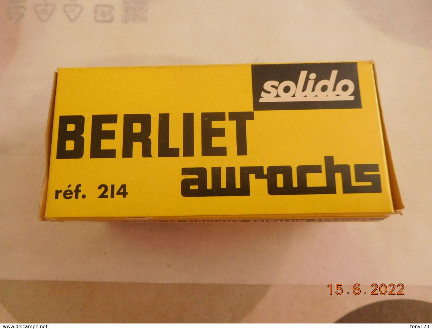 Solido:  Boite D'origine Berliet Auroch - Andere & Zonder Classificatie