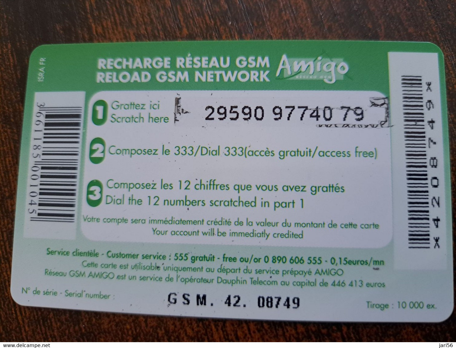 Caribbean Phonecard   GSM / €20,-St Martin French Caribbean AMIGO No 42 **10166** - Antilles (French)