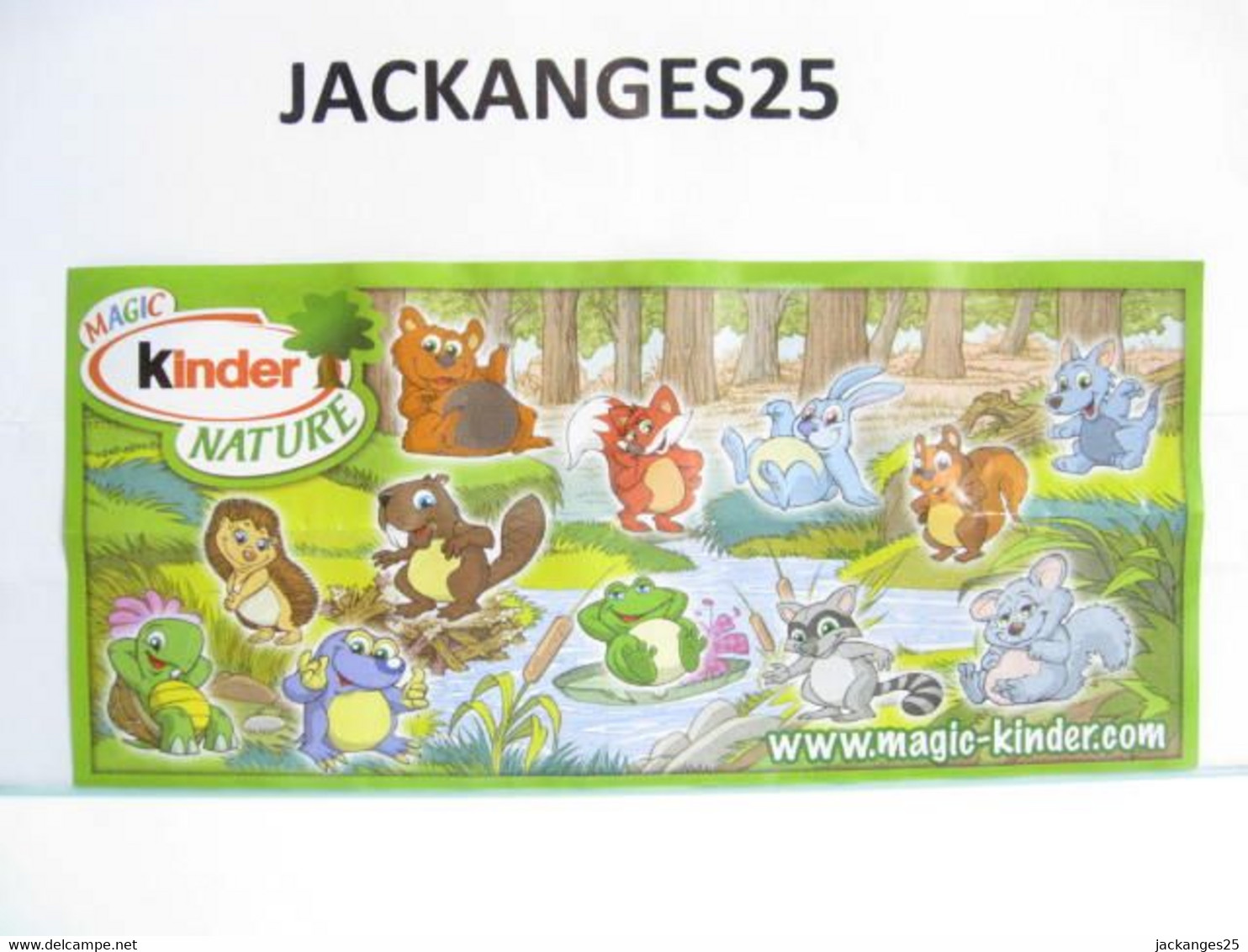 KINDER MPG UN 13 A GRENOUILLE ANIMAUX NATURE NATOONS TIERE 2010  2011 + BPZ A NATURE - Familles