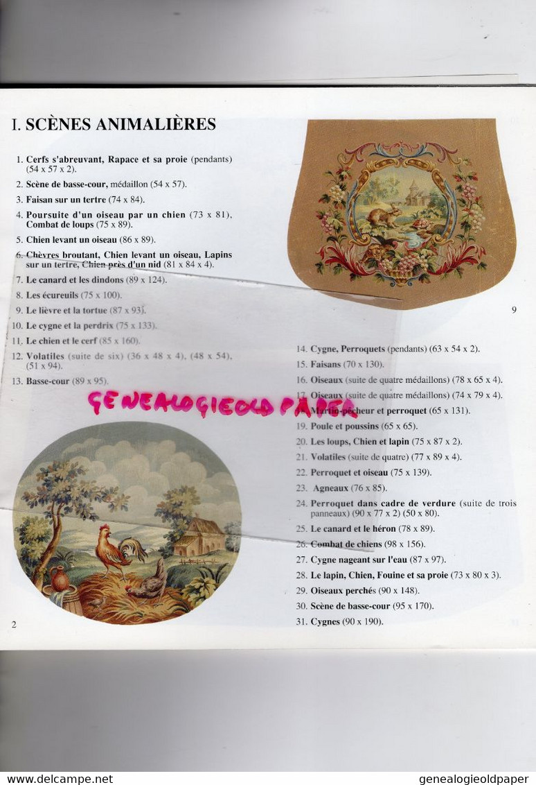 23- AUBUSSON-RARE CATALOGUE  CARTONS TAPISSERIES DE SIEGES-ROLLIN LIMOGES 1992- - Limousin