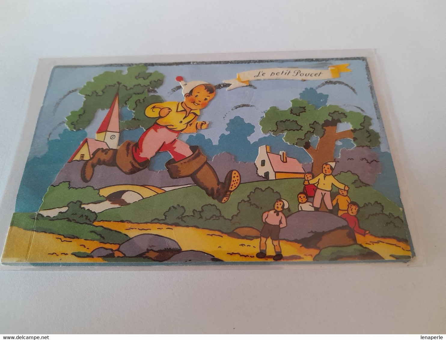 A4128 FANTAISIE LE PETIT POUCET CARTE RELIEF - Fairy Tales, Popular Stories & Legends