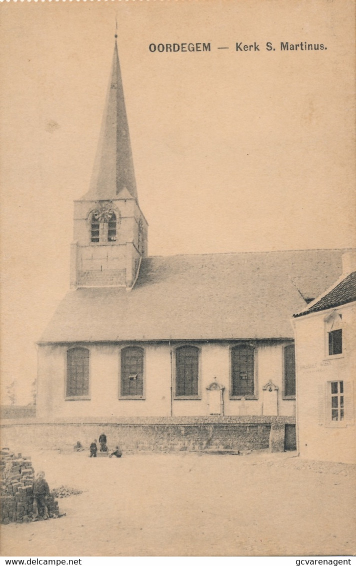 OORDEGEM  KERK ST.MARTINUS         2 SCANS - Lede