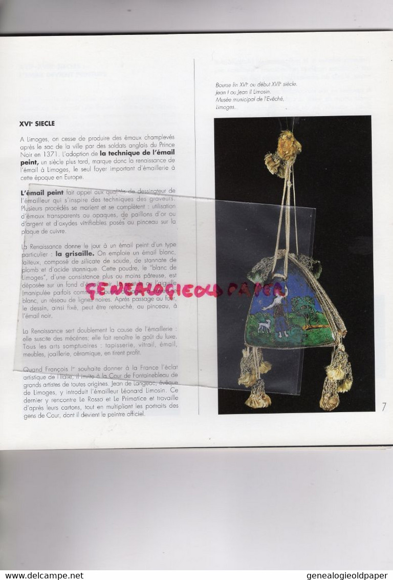 87- LIMOGES - RARE CATALOGUE BIENNALE ART DE L' EMAIL-PORCELAINE-1992-MUSEE EVECHE-GAY LUSSAC-LEON JOUHAUD-PECAUD-SHAM'S