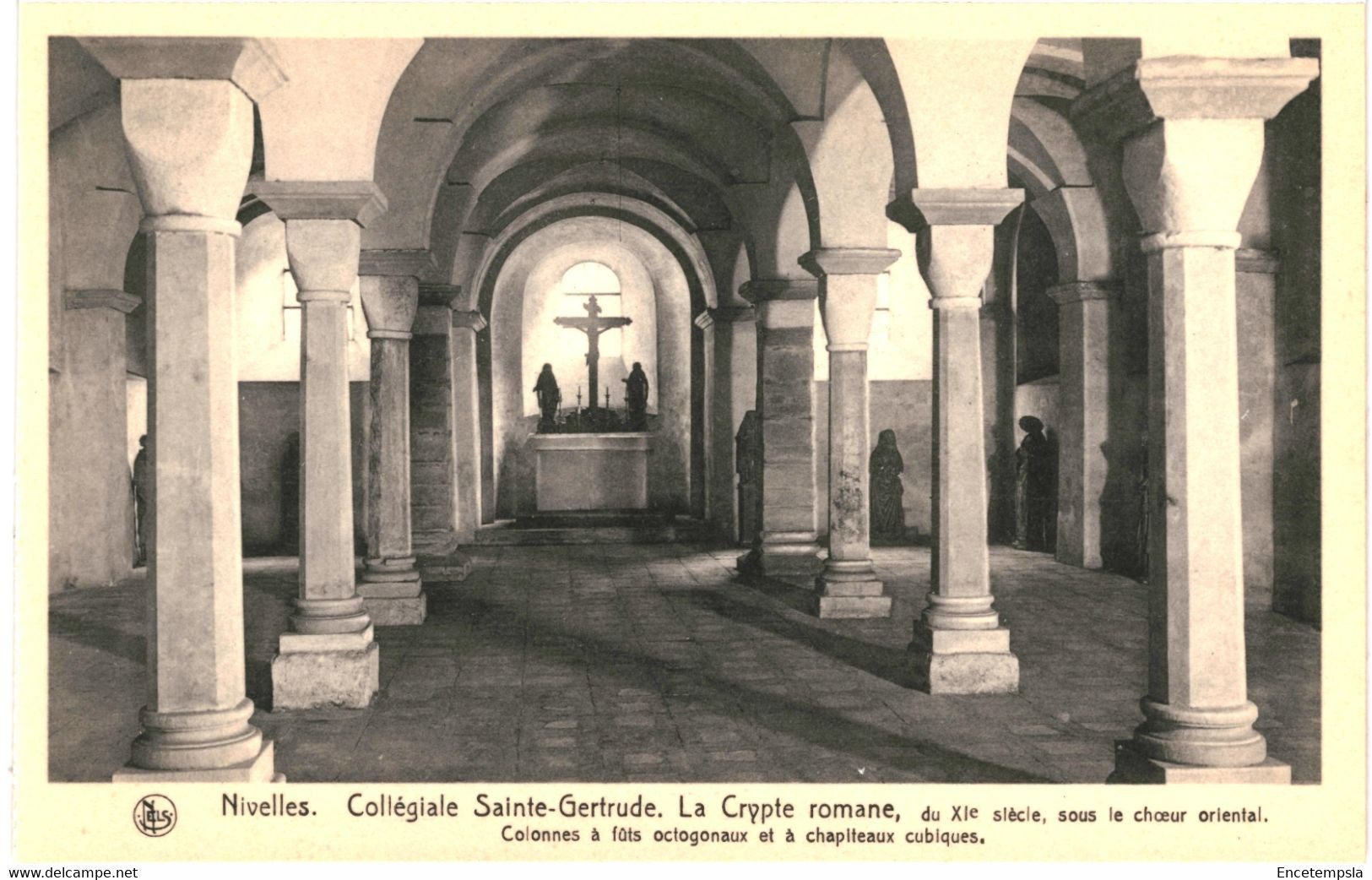 CPA Carte Postale Belgique Nivelles Collégiale Sainte Gertrude Crypte Romane VM51051 - Nijvel