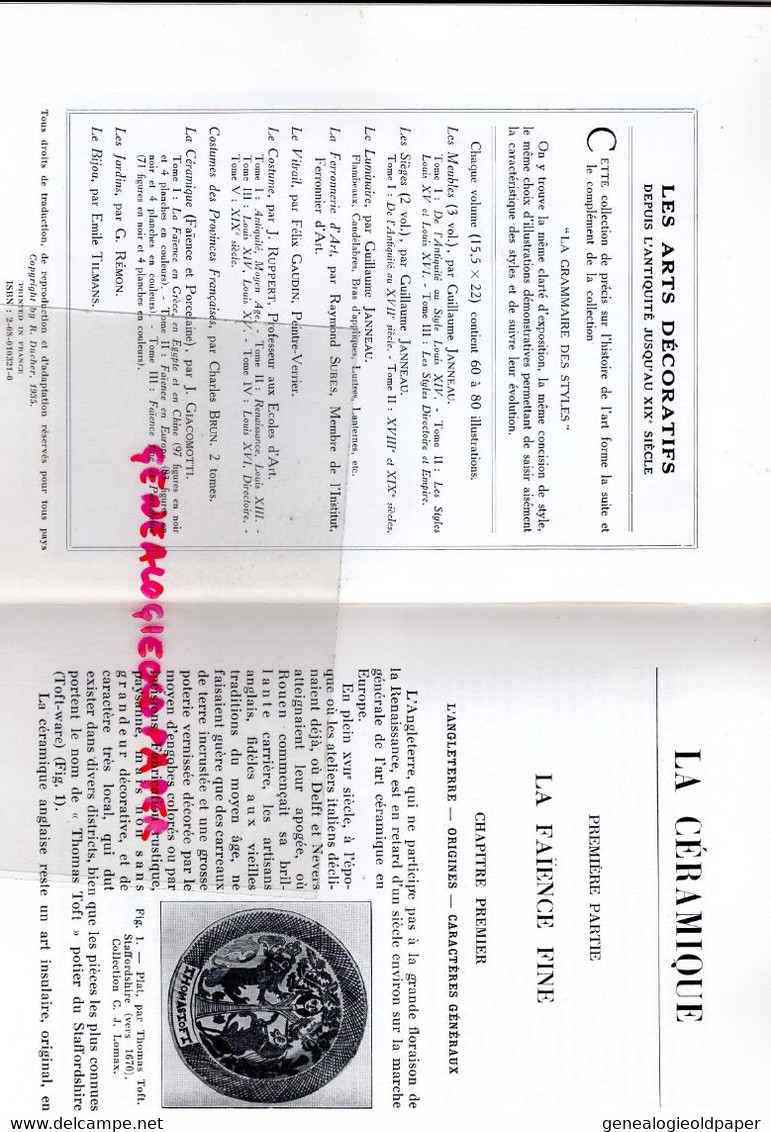 87- LIMOGES - LIVRE CERAMIQUE FAIENCE PORCELAINE-FLAMMARION 1982-STAFFORDSHIRE-MEDICIS-ST CLOUD-VINCENNES-SEVRES-MEISSEN - Limousin