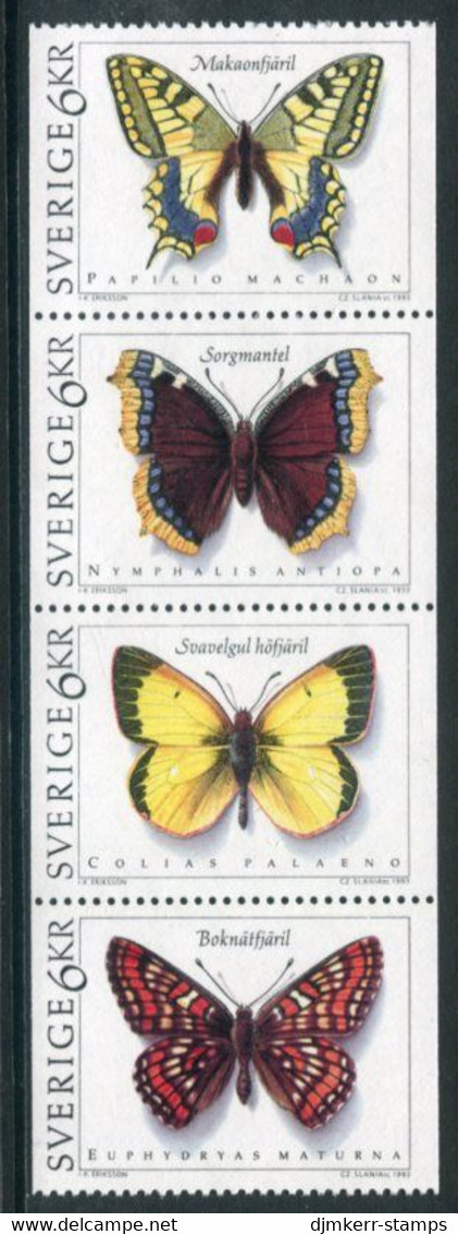 SWEDEN 1993 Butterflies  MNH / **.   Michel 1774-77 - Ungebraucht