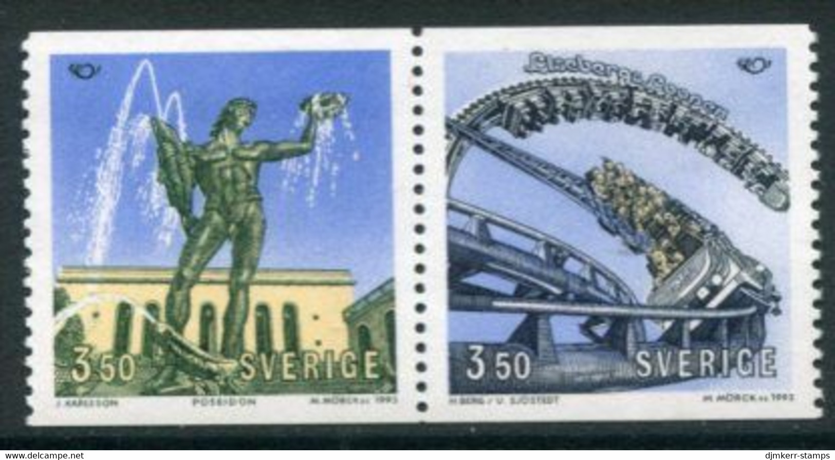 SWEDEN 1993 Tourist Attractions  MNH / **.   Michel 1772-73 - Neufs