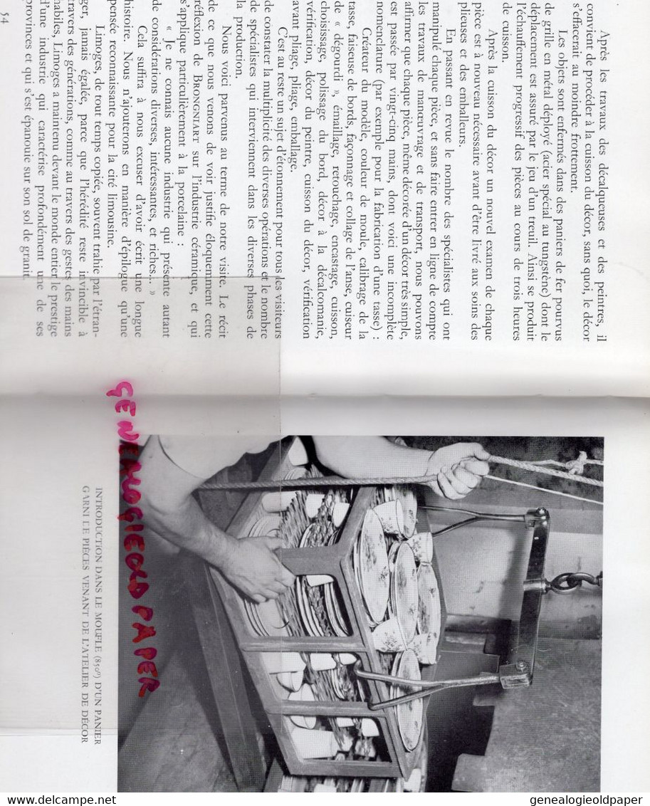 87- LIMOGES - RARE LIVRE L' ART DE LA PORCELAINE- MANUFACTURE BERNARDAUD-GEORGES DUHAMEL-DARNET-TURGOT-1957