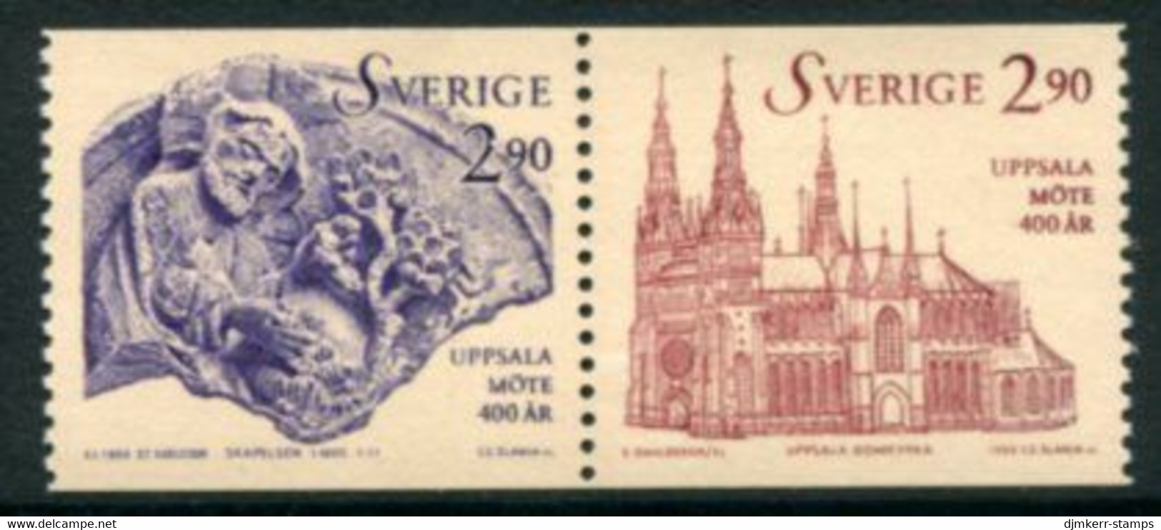 SWEDEN 1993 Synod Of Uppsala MNH / **.   Michel 1770-71 - Nuevos