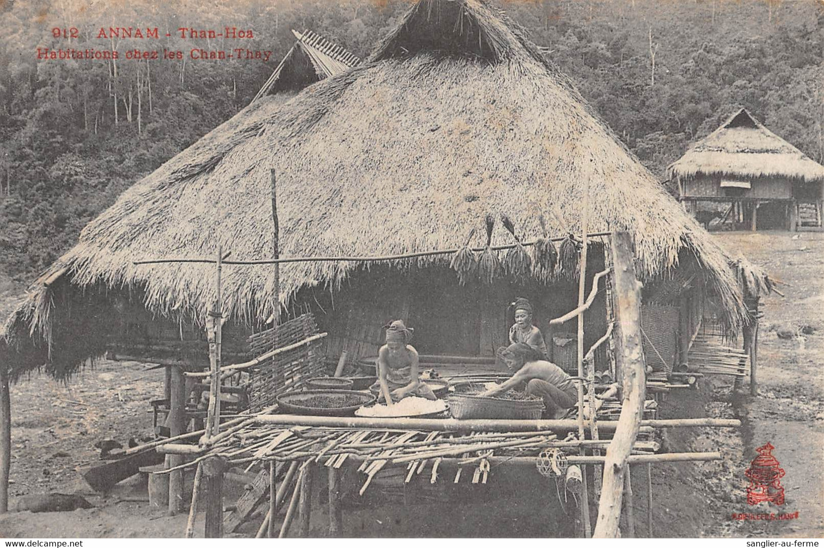 CPA ASIE ANNAM THAN HOA HABITATIONS CHEZ LES CHAN THAY - Vietnam