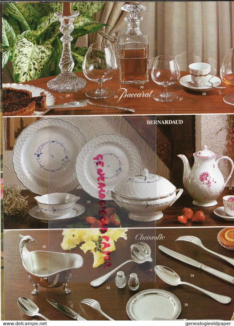 87- LIMOGES - RARE CATALOGUE CRISTAL PORCELAINE DE FRANCE-BERNARDAUD-BACCARAT-CHRISTOFLE-RAYNAUD-DAUM-JAMMET SEIGNOLLES - Limousin