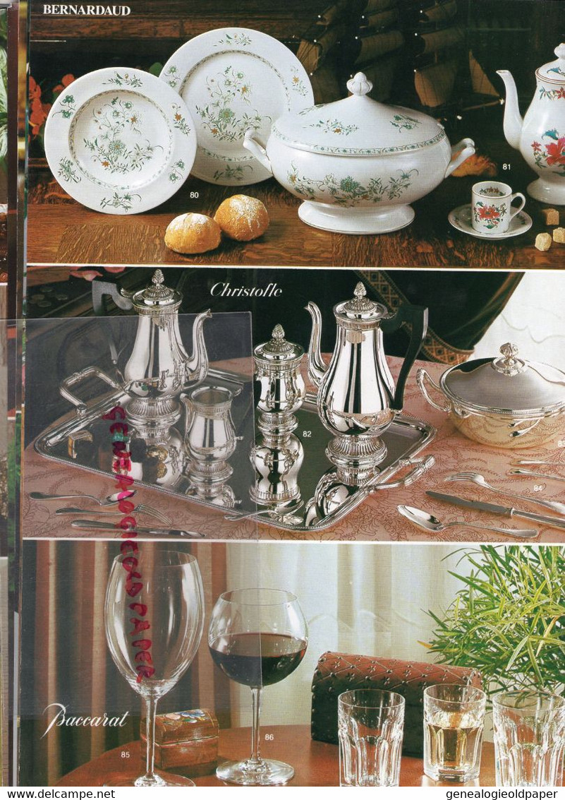 87- LIMOGES - RARE CATALOGUE CRISTAL PORCELAINE DE FRANCE-BERNARDAUD-BACCARAT-CHRISTOFLE-RAYNAUD-DAUM-JAMMET SEIGNOLLES