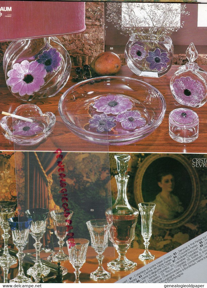 87- LIMOGES - RARE CATALOGUE CRISTAL PORCELAINE DE FRANCE-BERNARDAUD-BACCARAT-CHRISTOFLE-RAYNAUD-DAUM-JAMMET SEIGNOLLES