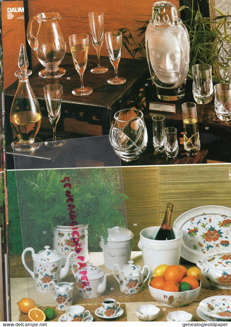 87- LIMOGES - RARE CATALOGUE CRISTAL PORCELAINE DE FRANCE-BERNARDAUD-BACCARAT-CHRISTOFLE-RAYNAUD-DAUM-JAMMET SEIGNOLLES