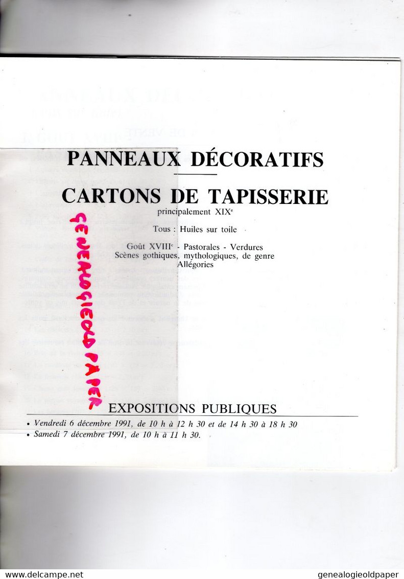 23- AUBUSSON- RARE CATALOGUE CARTONS TAPISSERIES PANNEAUX DECORATIFS HECQUET-1991-ALAIN TURPIN-ROLAND LOMBARD-LIMOGES - Limousin