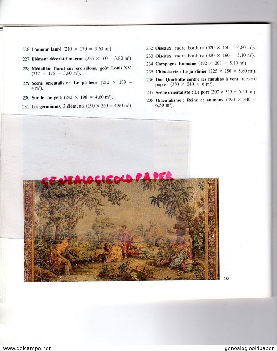 23- AUBUSSON- RARE CATALOGUE CARTONS TAPISSERIES PANNEAUX DECORATIFS HECQUET-1991-ALAIN TURPIN-ROLAND LOMBARD-LIMOGES