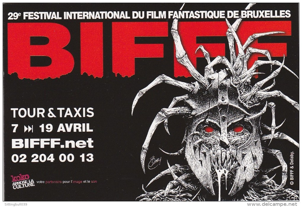 DELABY. Mini-calendrier Pour Le 29e Festival International Du Film Fantastique De Bruxelles. 2011, Pièce De Collection ! - Agendas