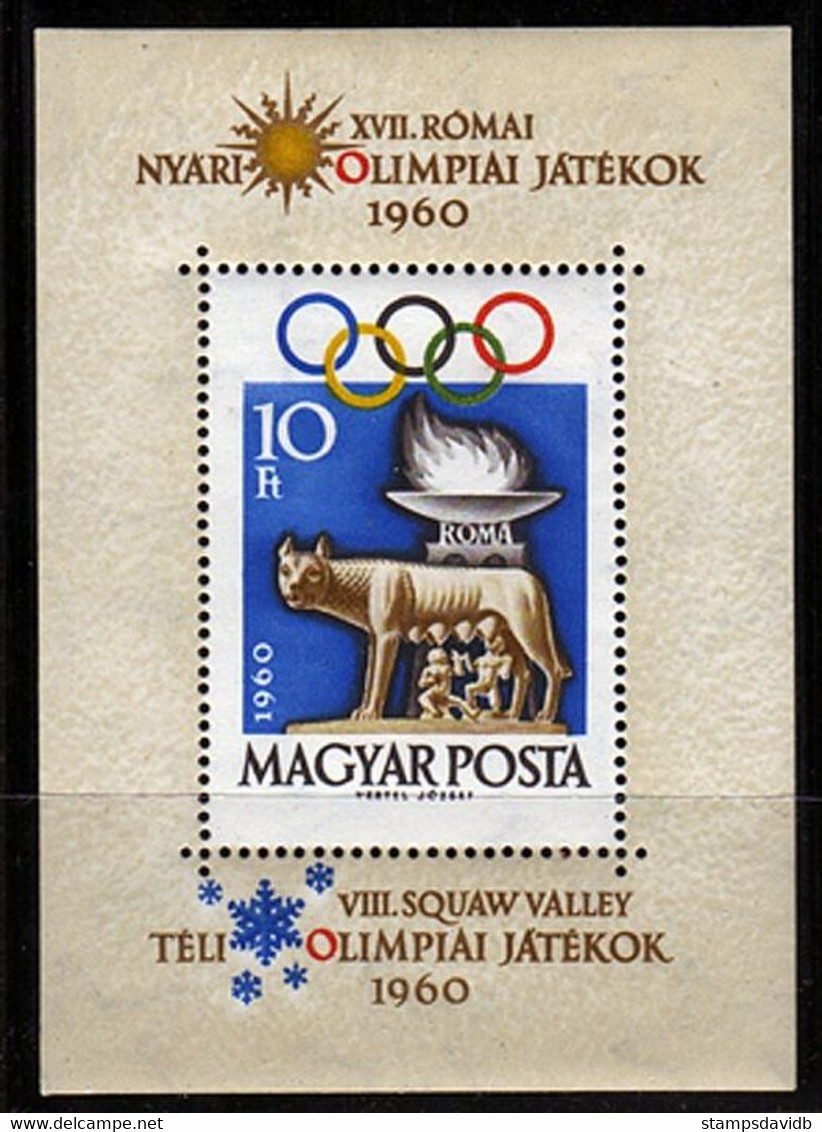 1960 Hungary 1697/B30	1960 Olympic Games In Squaw Valley 25,00 € - Invierno 1960: Squaw Valley