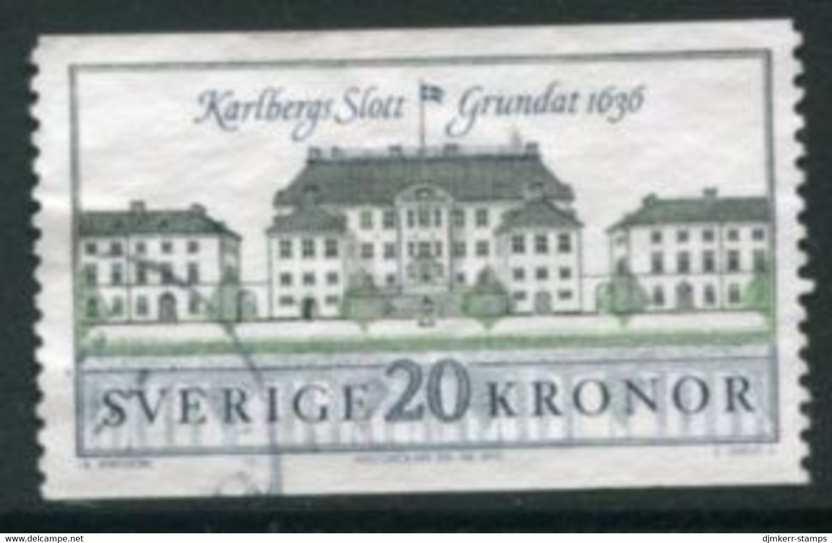 SWEDEN 1992 Definitive: Karlberg Castle 20 Kr. Used.   Michel 1725 - Used Stamps