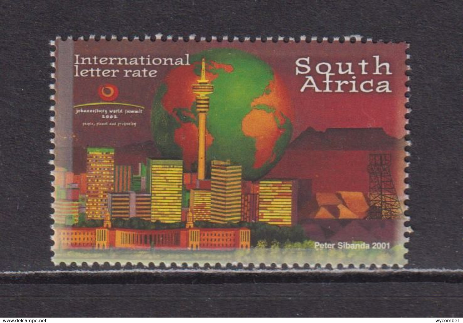 SOUTH AFRICA - 2002 Sustainable Development International Letter Rate Never Hinged Mint As Scan - Neufs