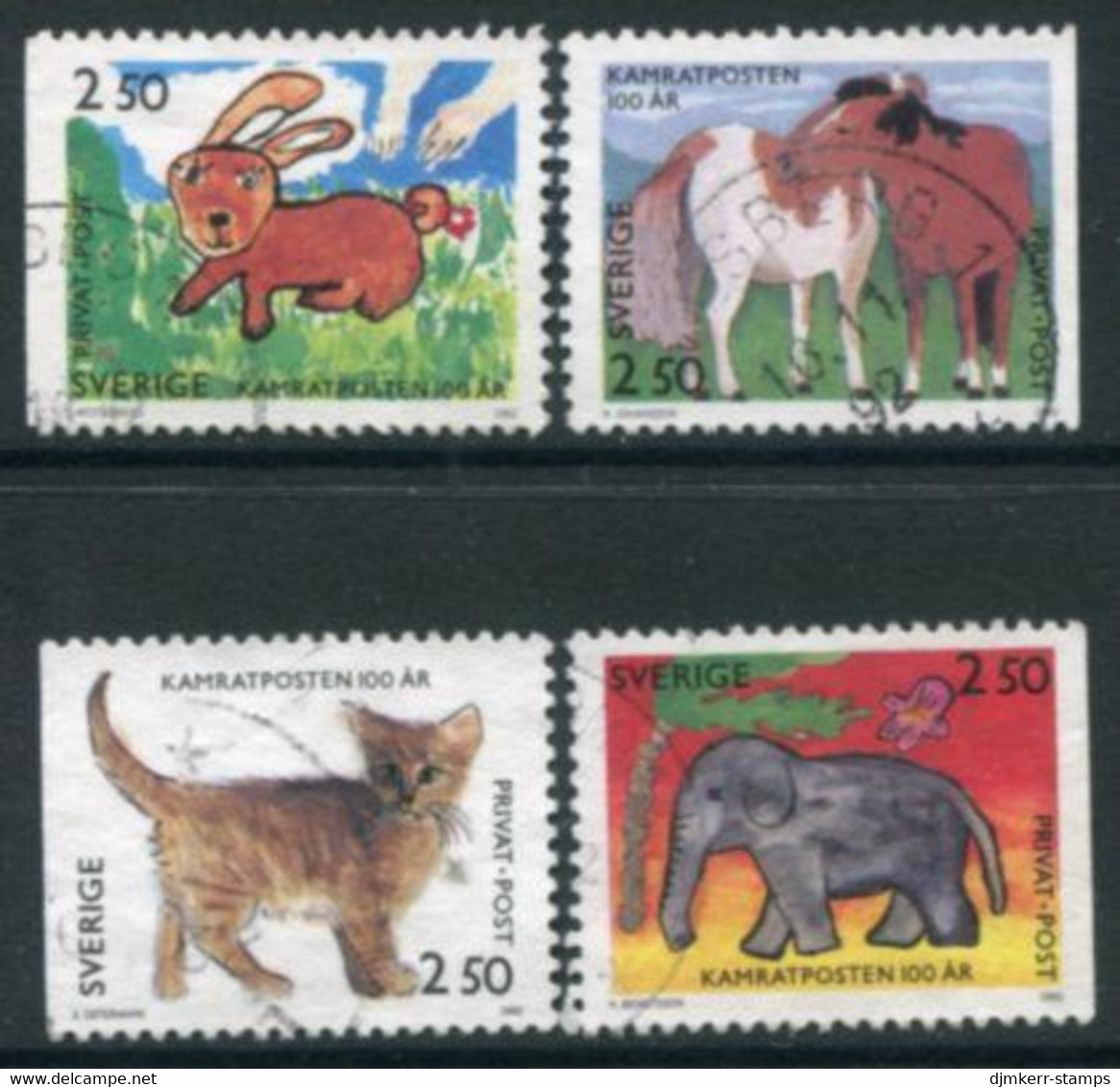 SWEDEN 1992 Rebate Stamps Used   Michel 1717-20 - Oblitérés