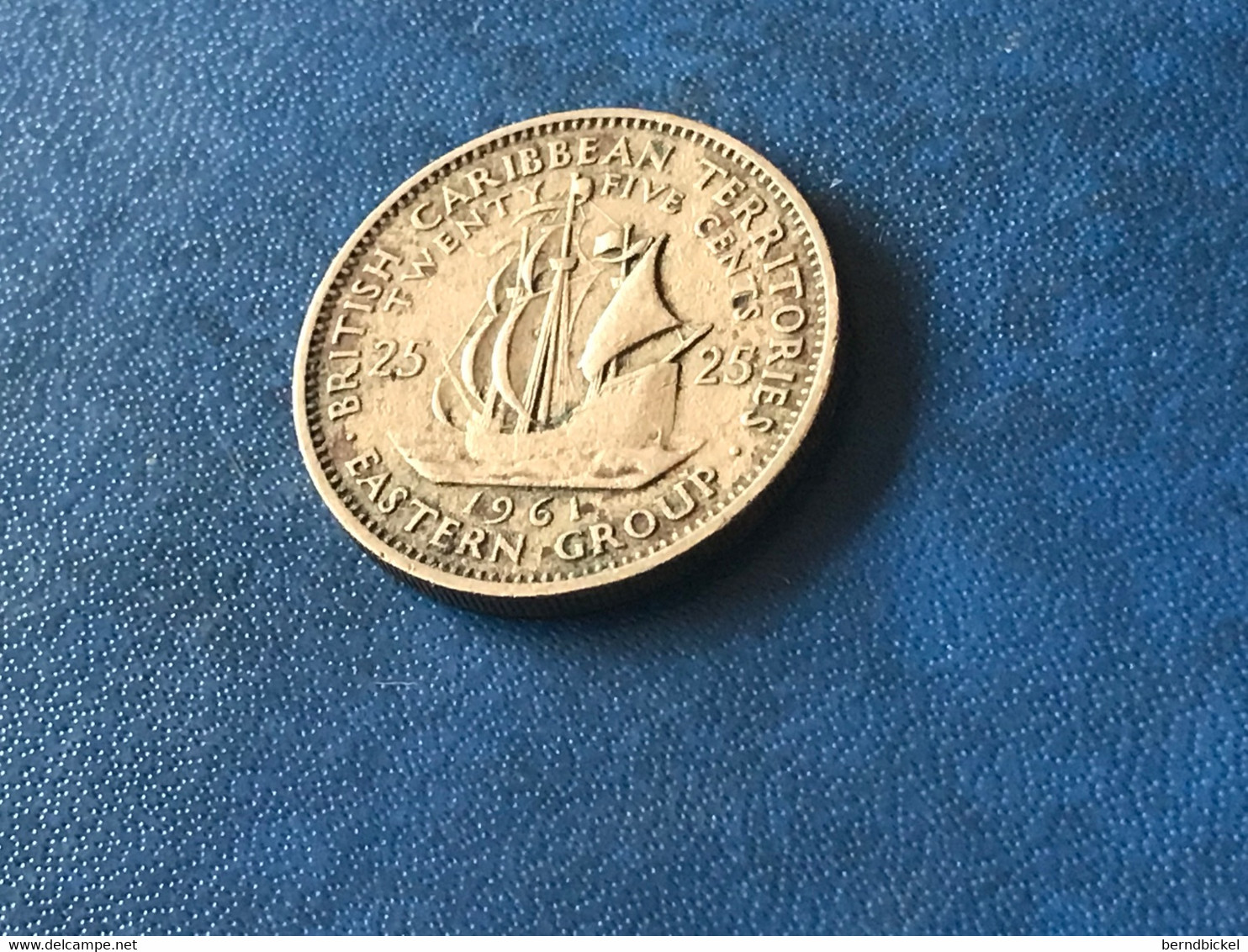 Münzen Münze Umlaufmünze Ostkaribische Staaten 25 Cents 1961 - East Caribbean Territories