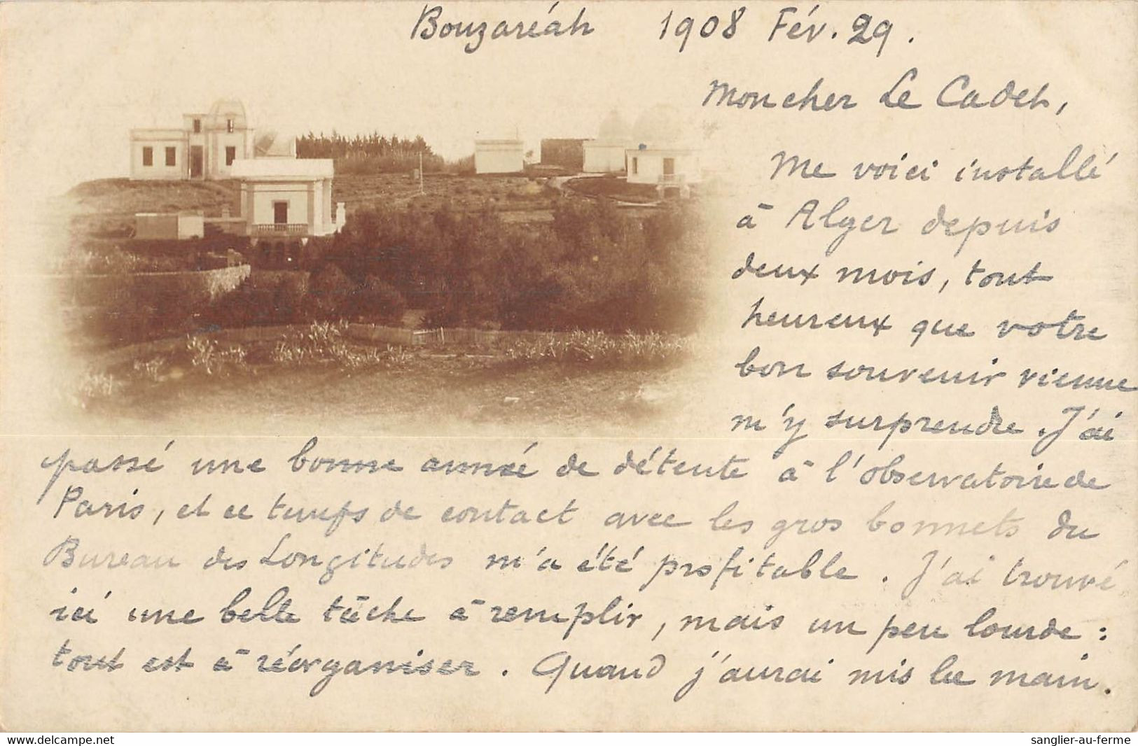 CPA ALGERIE CARTE PHOTO BOUZAREAH - Other & Unclassified