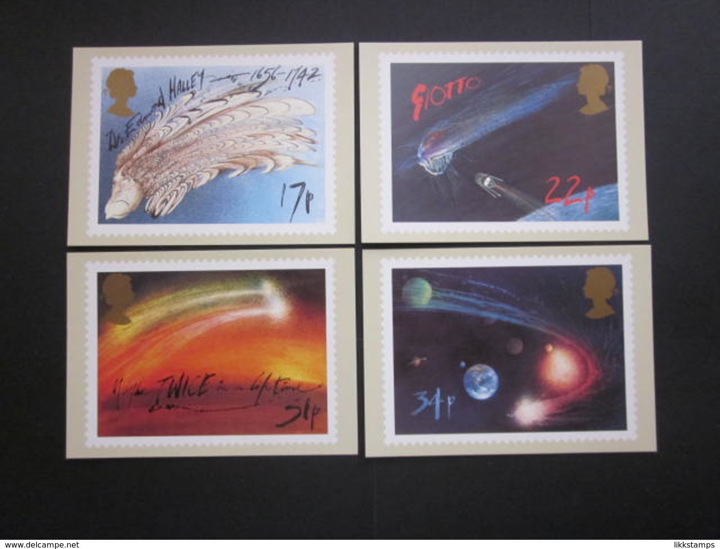 1986 THE APPEARANCE OF HALLEY'S COMET P.H.Q. CARDS UNUSED, ISSUE No. 90 #00464 - Cartes PHQ