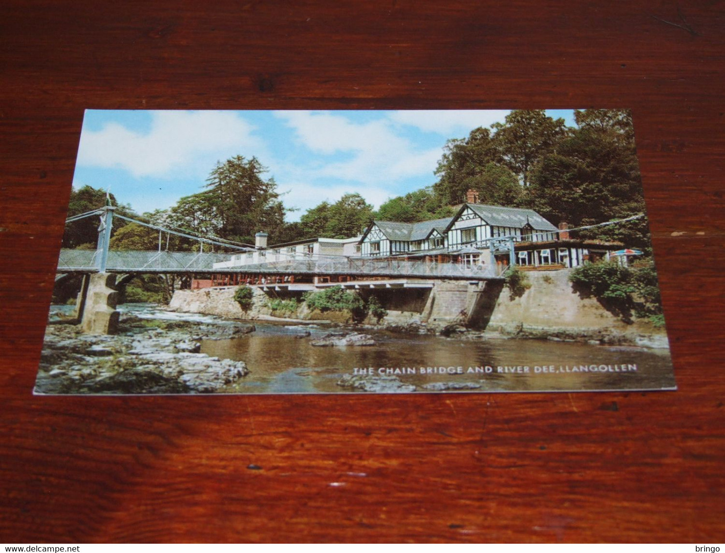 48088-                     THE CHAIN BRIDGE AND RIVER DEE, LLANGOLLEN - Denbighshire