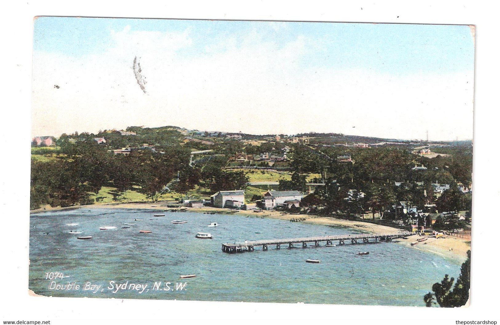 Australia SYDNEY DOUBLE BAY TO MISS E GATLAND ST. MARY'S HOME WESTBROOK WORTHING 1914 POSTMARK - Sydney