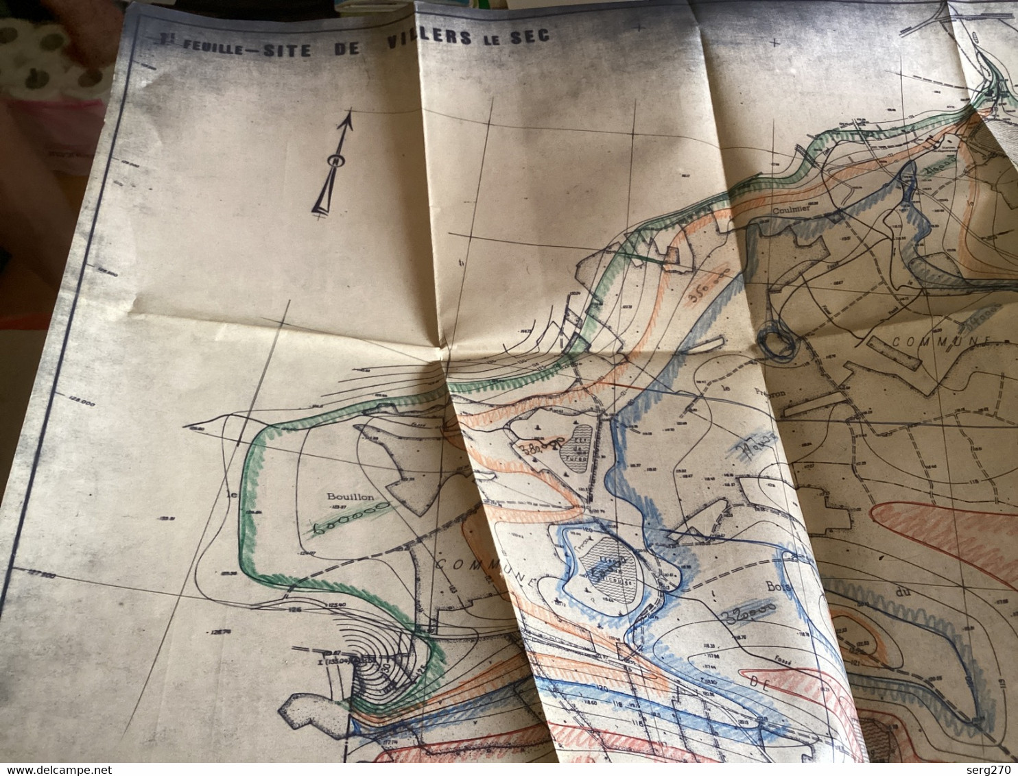 Dessin Plan De Barrage 1950 BARRAGE DE VILLERS-LE SEC Grand Pla - Opere Pubbliche